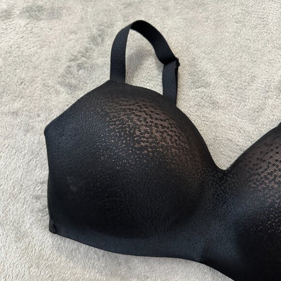 Wacoal Back Appeal Black Wire Free T-Shirt Bra 40DDD 40F 856303 - Picture 2 of 5